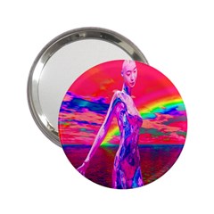Cyborg Mask Handbag Mirror (2 25 ) by icarusismartdesigns