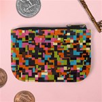 Colorful pixels Mini Coin Purse Back
