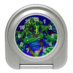 Abstract 1x Desk Alarm Clock Front