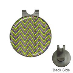 Zig Zag Pattern Golf Ball Marker Hat Clip by LalyLauraFLM