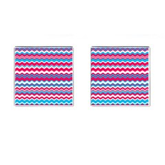 Waves Pattern Cufflinks (square) by LalyLauraFLM