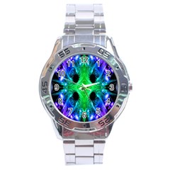 Alien Snowflake Stainless Steel Watch by icarusismartdesigns