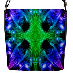 Alien Snowflake Flap Closure Messenger Bag (small) by icarusismartdesigns