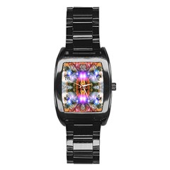 Connection Stainless Steel Barrel Watch by icarusismartdesigns