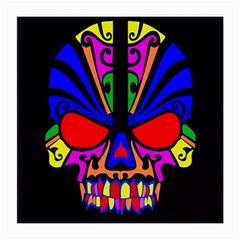 Skull In Colour Glasses Cloth (medium) by icarusismartdesigns