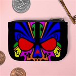 Skull In Colour Coin Change Purse Back