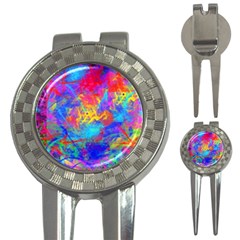 Colour Chaos  Golf Pitchfork & Ball Marker by icarusismartdesigns