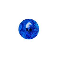 Alien Blue 1  Mini Button by icarusismartdesigns