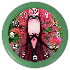 Tree Spirit Wall Clock (color) by icarusismartdesigns