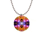 Abstract Flower Button Necklace Front
