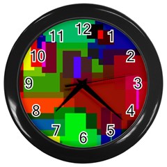 Pattern Wall Clock (black) by Siebenhuehner