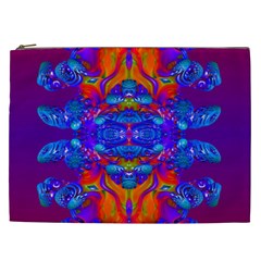 Abstract Reflections Cosmetic Bag (xxl) by icarusismartdesigns