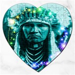 Magical Indian Chief Jigsaw Puzzle (Heart) Front