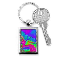 Seaside Holiday Key Chain (rectangle) by icarusismartdesigns