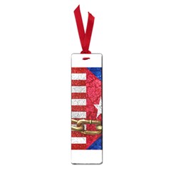 United States And Cuba Flags United Design Small Bookmark by dflcprints
