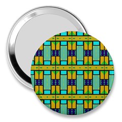 Different Shapes Pattern 3  Handbag Mirror by LalyLauraFLM