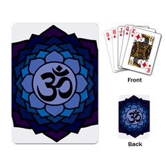 Ohm Lotus 01 Playing Cards Single Design by oddzodd