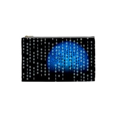 Binary Rain Cosmetic Bag (small) by StuffOrSomething