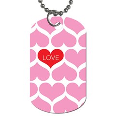 One Love Dog Tag (one Sided) by Kathrinlegg