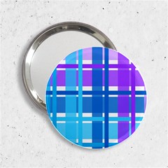 Blue & Purple Gingham Plaid Handbag Mirror (2 25 ) by StuffOrSomething