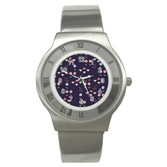 Summer Garden Stainless Steel Watch (slim) by Kathrinlegg