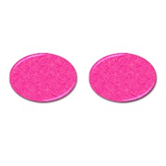 Abstract Stars In Hot Pink Cufflinks (oval) by StuffOrSomething