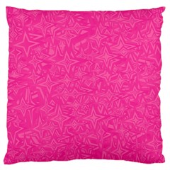 Abstract Stars In Hot Pink Standard Flano Cushion Case (two Sides) by StuffOrSomething