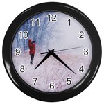 Untitled1 Wall Clock (Black) Front