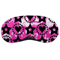 Star And Heart Pattern Sleeping Mask by ArtistRoseanneJones