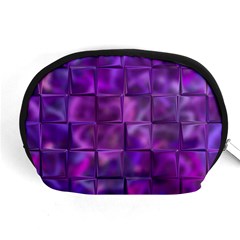 Purple Squares Accessory Pouch (medium) by KirstenStar