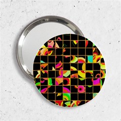 Pieces In Squares 2 25  Handbag Mirror by LalyLauraFLM