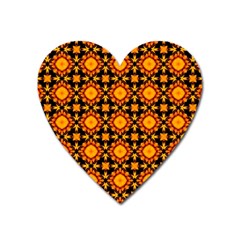 Cute Pretty Elegant Pattern Heart Magnet by GardenOfOphir