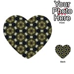 Faux Animal Print Pattern Multi-purpose Cards (Heart)  Front 38