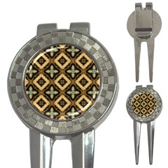 Faux Animal Print Pattern 3-in-1 Golf Divots by GardenOfOphir