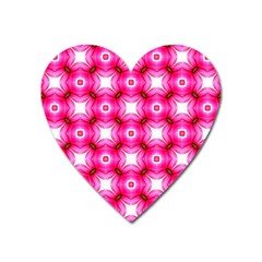 Cute Pretty Elegant Pattern Heart Magnet by GardenOfOphir