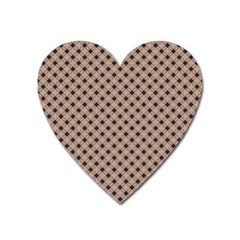 Cute Pretty Elegant Pattern Heart Magnet by GardenOfOphir