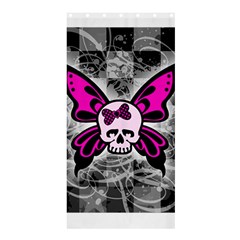 Skull Butterfly Shower Curtain 36  X 72  (stall)  by ArtistRoseanneJones