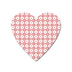 Cute Pretty Elegant Pattern Heart Magnet by GardenOfOphir