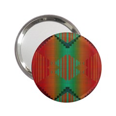 Striped Tribal Pattern 2 25  Handbag Mirror by LalyLauraFLM
