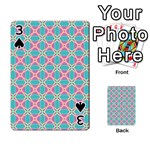 Cute Pretty Elegant Pattern Playing Cards 54 Designs  Front - Spade3