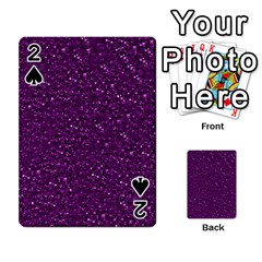 Sparkling Glitter Plum Playing Cards 54 Designs  by ImpressiveMoments