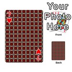 Cute Pretty Elegant Pattern Playing Cards 54 Designs  Front - Heart7