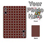 Cute Pretty Elegant Pattern Playing Cards 54 Designs  Front - Spade8