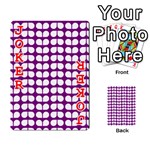 Purple And White Leaf Pattern Playing Cards 54 Designs  Front - Joker2