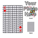 Gray And White Leaf Pattern Playing Cards 54 Designs  Front - HeartK