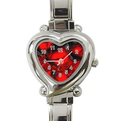 Abstract Art 11 Heart Italian Charm Watch by ImpressiveMoments