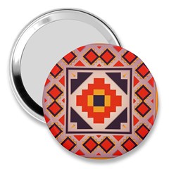 Rustic Abstract Design 3  Handbag Mirror by LalyLauraFLM