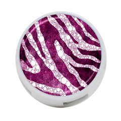 Purple Zebra Print Bling Pattern  4-port Usb Hub (two Sides)  by OCDesignss