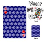 Abstract Knot Geometric Tile Pattern Playing Cards 54 Designs  Front - Heart5