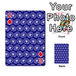 Gerbera Daisy Vector Tile Pattern Playing Cards 54 Designs  Front - Diamond2